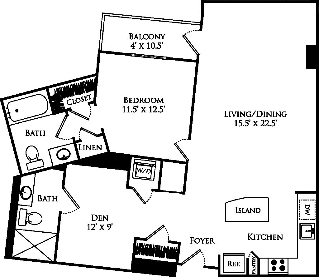 Bell at Courthouse Chic Arlington, VA Apartments with Skyline Views